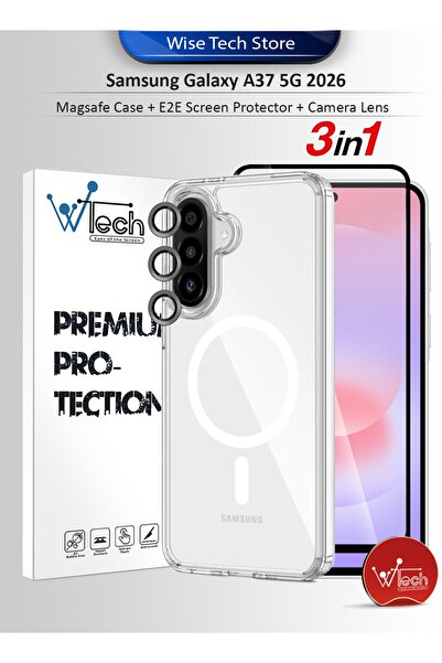 Wtech Samsung Galaxy A37 5G 2026 3 in 1 Magsafe Case Cover Screen Protector C...