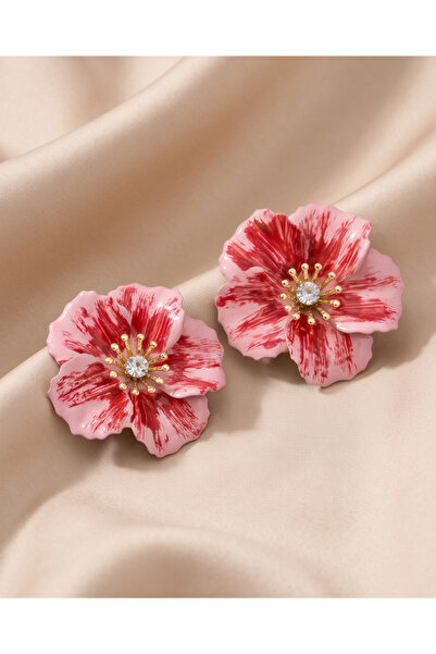 HOSBUTIK Gold Red Pink Color Flower Za Küoe 5 cm Is Light in Weight