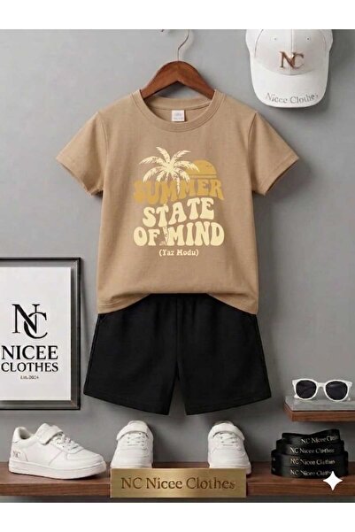 NC Nicee Clothes LETNJA DEČJA MAJICA I KRATKE HLAČE UNISEKS (LETNJI MODNI PRINT)