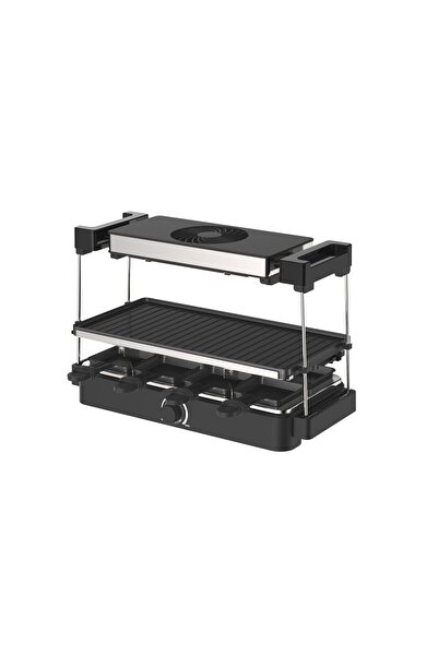 Tarrington House Raclette Izgara, 2'si 1 arada kombinasyon, 1200 W, ızgara ta...