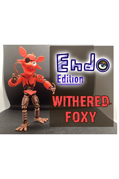 Modellio3D Five Nights at Freddy’s Withered Foxy 22 cm Pozlanabilir Figür