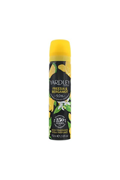 YARDLEY Freesia și Bergamotă, Spray parfumat, Pentru femei, 75 ml