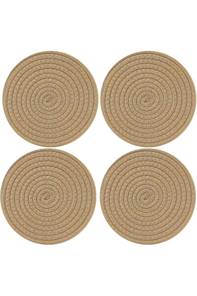 Arabest 4-Piece Cotton Thread Weave Kitchenware Holders,Trivets Set,for Hot D...