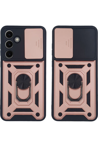Other Θήκη Ring Armor Campro Sonique για Samsung Galaxy S24 Fe Ροζ Χρυσό