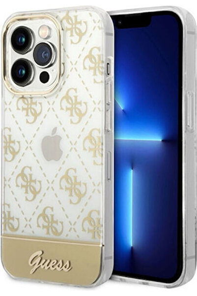Guess Πλαστικό Χρυσό Πίσω Κάλυμμα (iPhone 14 Pro Max) Κωδικός: GUHCP14XHG4MHG