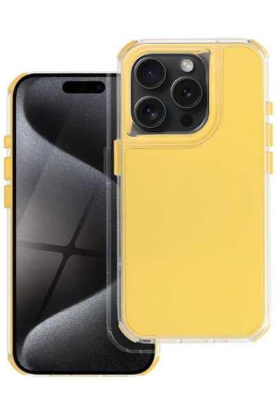 OEM Matrix Πίσω Κάλυμμα Πλαστικό / Σιλικόνης Κίτρινο (iPhone 16)