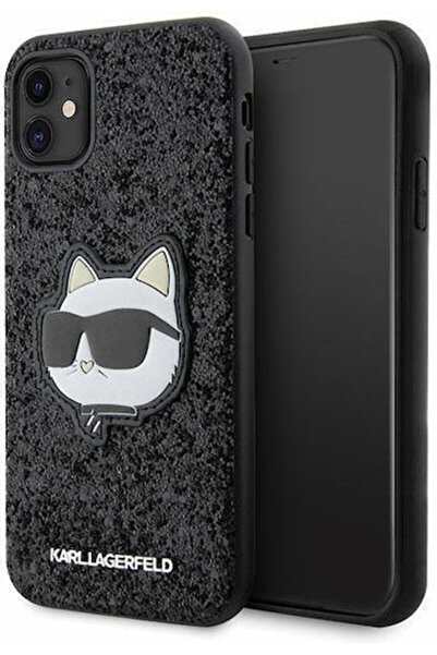 Karl Lagerfeld Glitter Choupette Patch Πίσω Κάλυμμα Πλαστικό Μαύρο (iPhone 11...