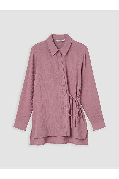 LC Waikiki Pink Textured Women's Shirt Tunic