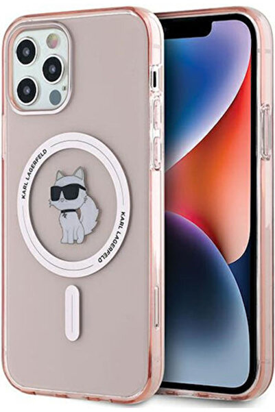 Karl Lagerfeld Choupette MagSafe Πίσω Θήκη Σιλικόνης / Πλαστικού Ροζ (iPhone ...