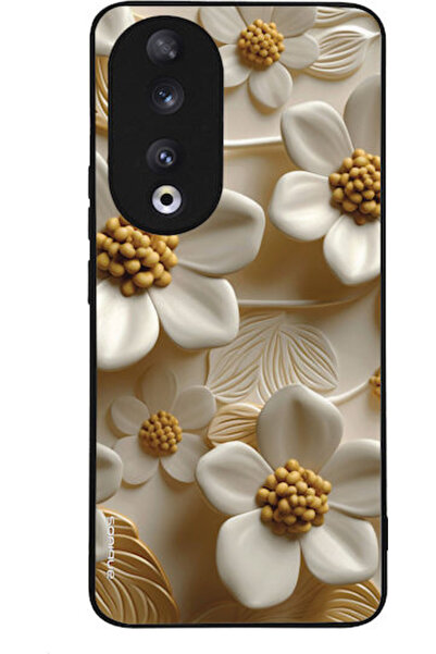 Other Θήκη Sonique Σειράς 3D Λουλουδιών για Honor 90 5G Λευκή
