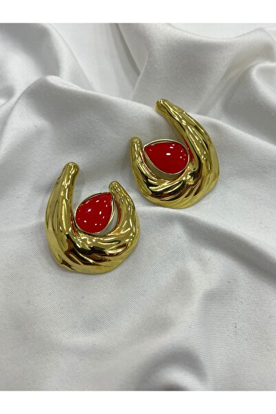 LUMI TAKI-SAAT Gold Brand Model Earrings