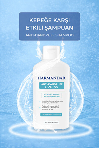 Harmandar Anti-Dandruff Shampoo - Anti-Dandruff Shampoo 120 ml - Climbazole &...