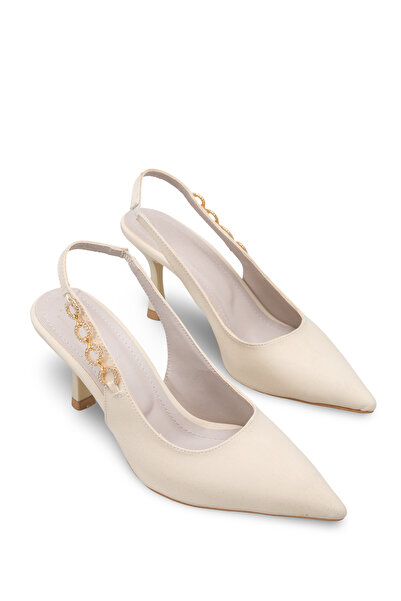 Riccon Women's Pointed Toe Open Back Thin Heeled Shoes 0012123