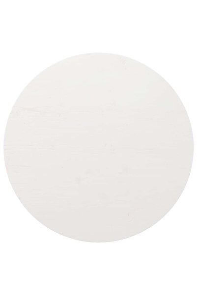 vidaxl Blat de masă rotund, alb, Ø80x3 cm, lemn masiv de pin