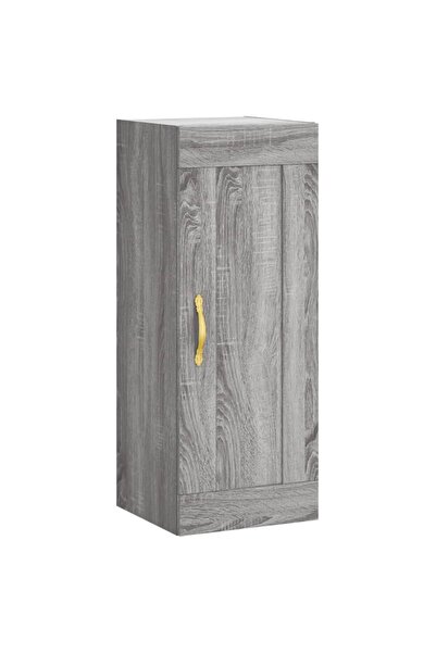 vidaxl Dulap de perete, gri sonoma, 34,5x34x90 cm, lemn prelucrat