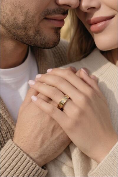 Monalisa Home Steel Size 21 Unisex Wedding Ring