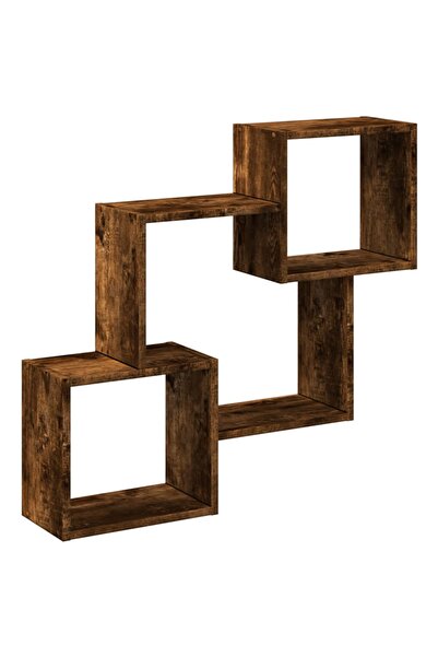 vidaxl Dulap de perete, 78x18x71 cm, stejar fumuriu, lemn prelucrat