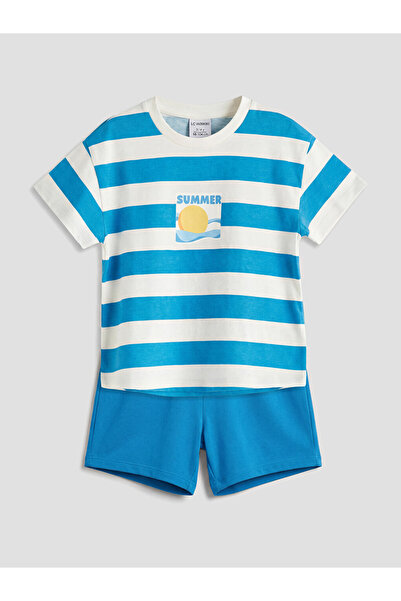 LC Waikiki Rmz Gi̇yi̇m Farkiyla Baby Boy T-Shirt and Shorts