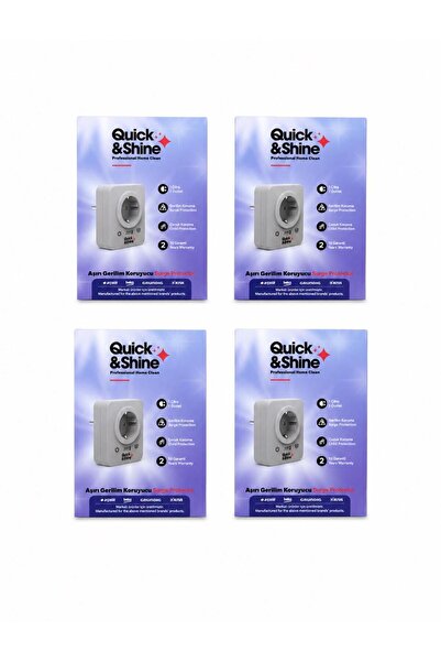 Quick&Shine AKIM KORUYUCU PRİZ 4 ADET