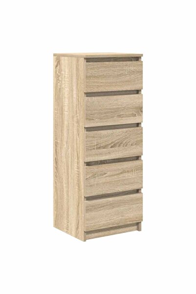 vidaxl Bufetă cu sertare Stejar Sonoma 37,5x35x99 cm Lemn prelucrat