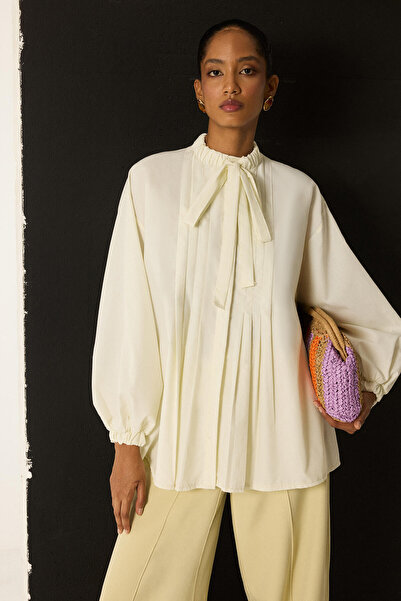 Touché Privé Front Pleated Poplin Shirt