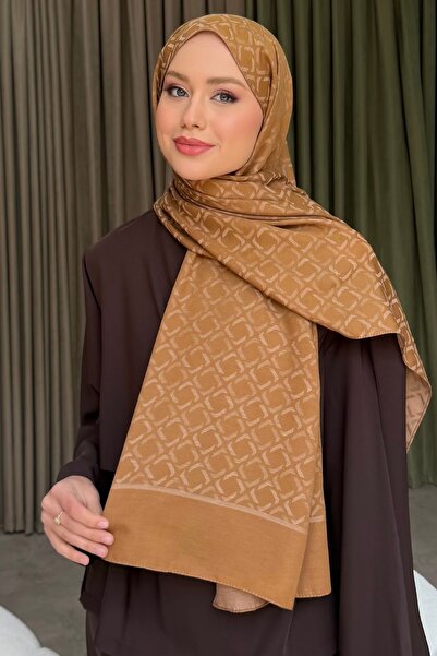 İmajButik Taba Jacquard Shawl