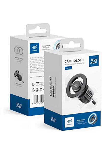 Blue Star Car Βάση Κινητού με Μαγνήτη MagSafe Μαύρο