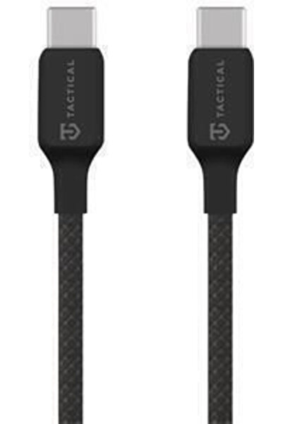 Tactical Πλεγμένο καλώδιο USB 2.0 USB-C αρσενικό - USB-C 60W Μαύρο 2μ (579831...