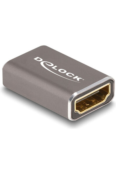 DELOCK Μετατροπέας HDMI θηλυκό σε HDMI θηλυκό Γκρι 1 τεμάχιο 60078