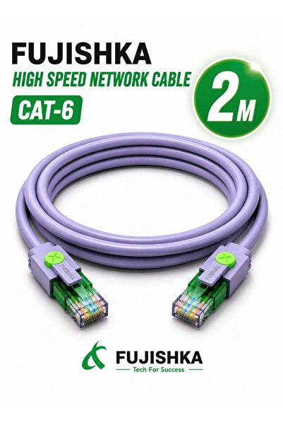 FUJISHKA High Speed CAT6 Ethernet Cable 2M - RJ45 LAN Cable for Router, Modem...