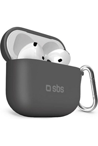 SBS Θήκη σιλικόνης σε μαύρο χρώμα για Apple AirPods 4
