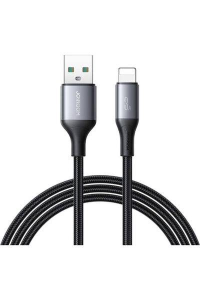 Joyroom Καλώδιο USB-A σε Lightning 30W Μαύρο 1μ