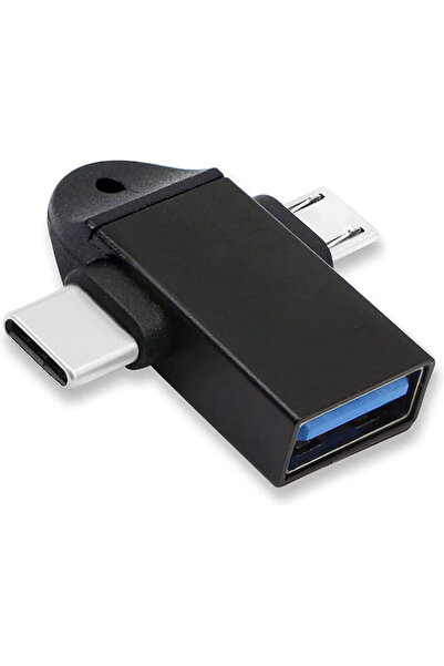 POWERTECH Μετατροπέας USB-C / Micro USB Αρσενικό σε USB-C / Micro USB Θηλυκό ...