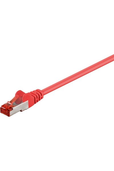 goobay Καλώδιο S/FTP Cat.6 Gigabit Ethernet 10μ Κόκκινο Κωδικός: 68283