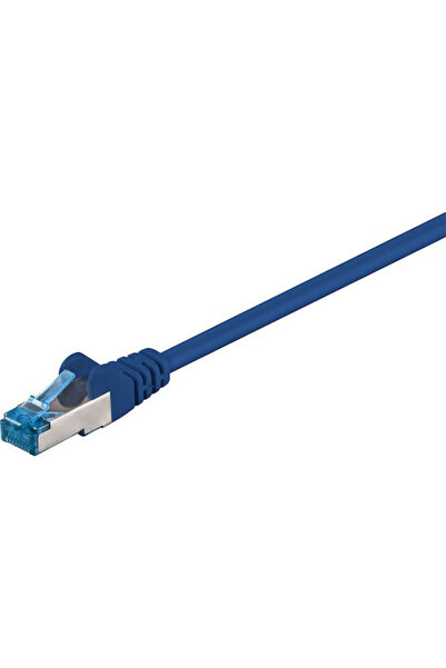 goobay Καλώδιο Ethernet S/FTP Cat.6a (Gigabit) 0,5μ Μπλε Κωδικός: 93656