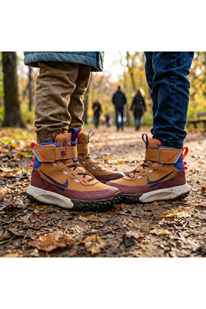 Nike Ghete pentru copii Terrascout (PS) maro deschis - Ghete de iarnă căptuși...
