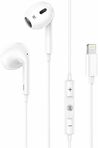 Lamtech Ακουστικά ψείρες handsfree με υποδοχή Lightning, λευκά