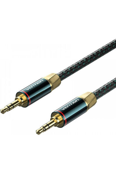 Vention Καλώδιο Ήχου 3.5mm Αρσενικό σε 3.5mm Αρσενικό, Πράσινο, 1.5μ, με Επιχ...