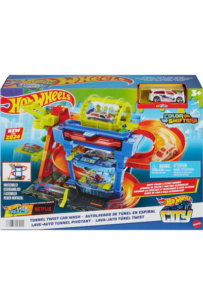 HOT WHEELS Πίστα Πλυσίματος Αυτοκινήτων  "Σήραγγα Στροφών " με Αυτοκίνητα που...