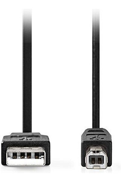 Nedis Καλώδιο USB 2.0 2μ. Τύπου A αρσενικό σε Τύπου B αρσενικό (CCGL60100BK20)