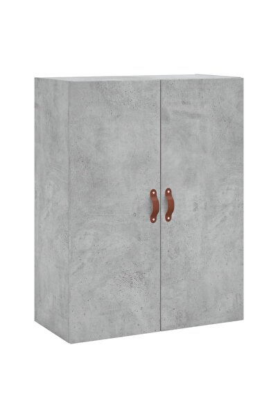 vidaxl Dulap cu montaj pe perete, gri beton, 69,5x34x90 cm