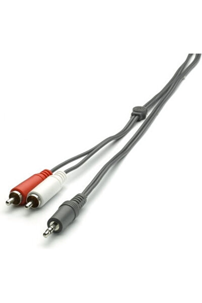 Vivanco Καλώδιο Jack 3.5mm - RCA Αρσενικό Γκρι 5μ με επιχρυσωμένα ακροδέκτες