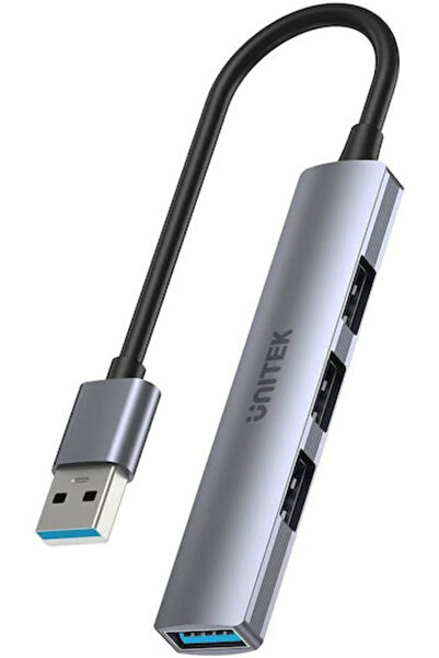 Unitek Διανομέας USB 3 Θυρών USB 2.0 με σύνδεση USB-A Γκρι Κωδικός: 347411