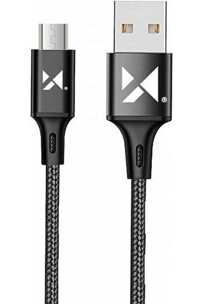 WOZINSKY Καλώδιο USB 2.0 σε micro USB, πλεκτό, 1μ (WUC-M1B)