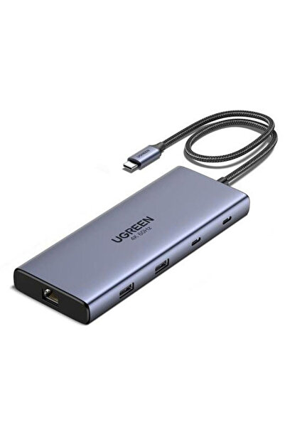 Ugreen CM639 Σταθμός σύνδεσης USB-C με HDMI 4K, PD, Ethernet και υποστήριξη γ...