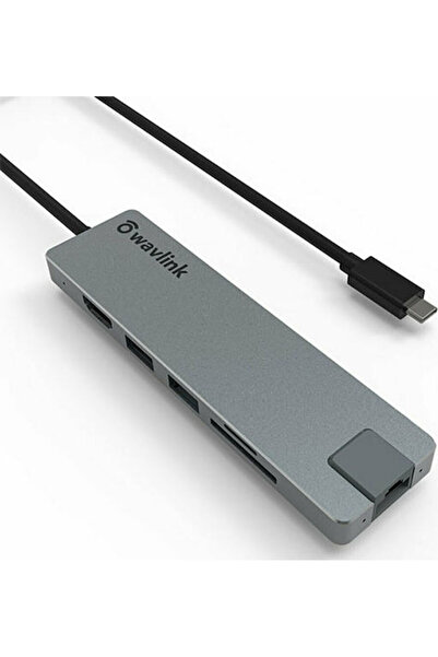wavlink Σταθμός σύνδεσης USB-C με HDMI 4K PD Ethernet Γκρι (WL-UHP3409)