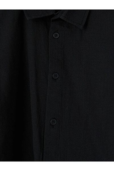 LC Waikiki Black Poplin Boys' Shirt