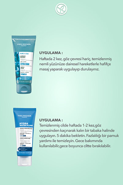 Yves Rocher Normal ve Kuru Ciller İçin Arındırıcı ve Nem Seti- Peeling 75 ml- Maske 75 ml