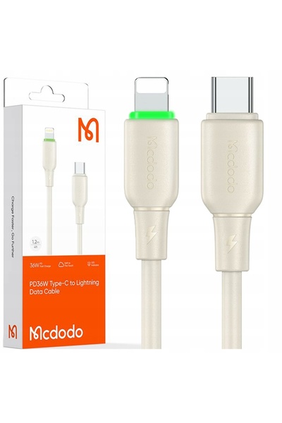 Mcdodo Cablu de încărcare USB-C Lightning cu încărcare rapidă pentru iPhone 1...