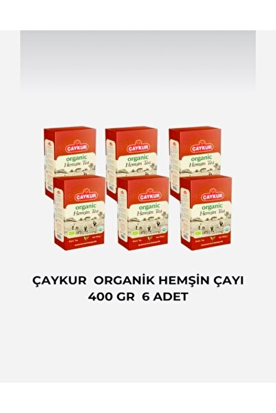 Çaykur ORGANİK HEMŞİN ÇAYI 400 GR X 6 ADET ORGANİK TARIM EKOTAR SERTİFİKALI S...